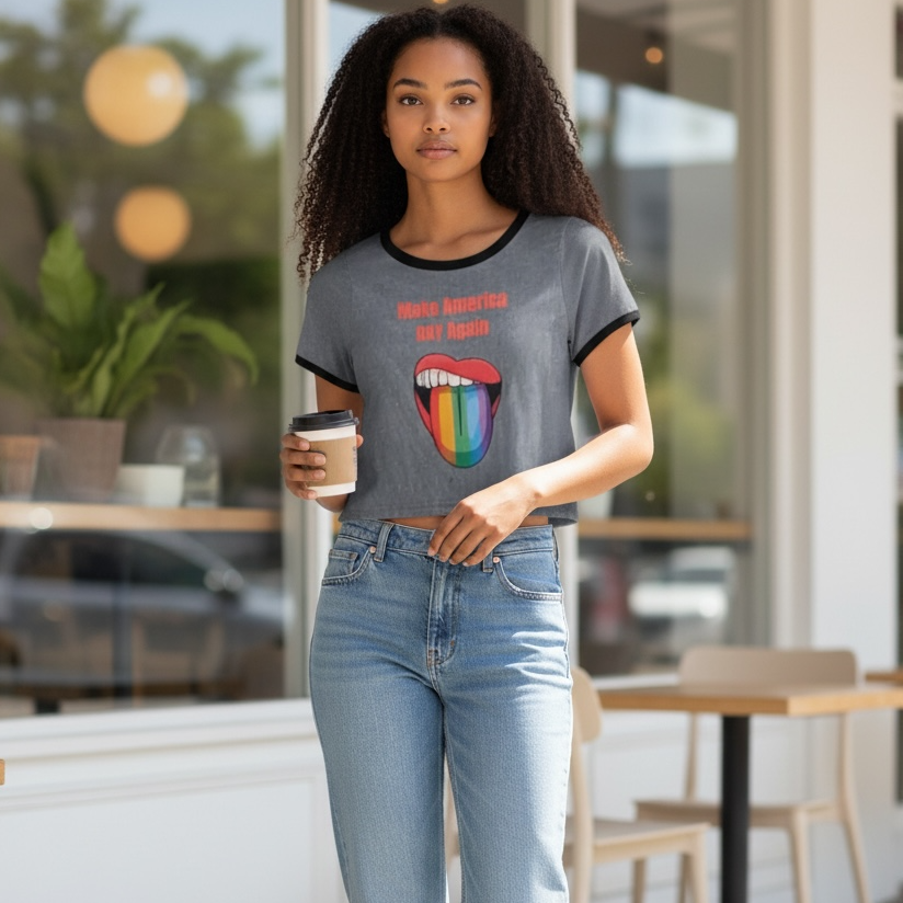 Make America Gay Again Crop Tee