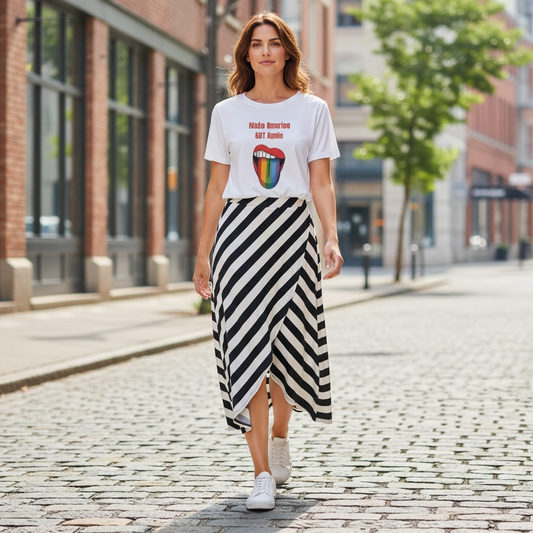 Athleta Striped Wrap Skirt